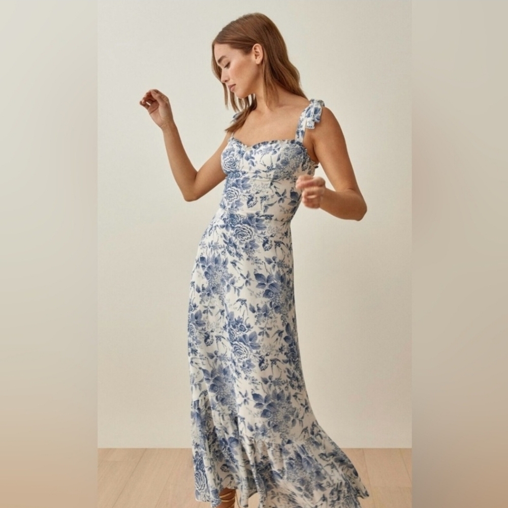 Reformation Nikita Dress Pompadour Size 4 (Pre-loved)